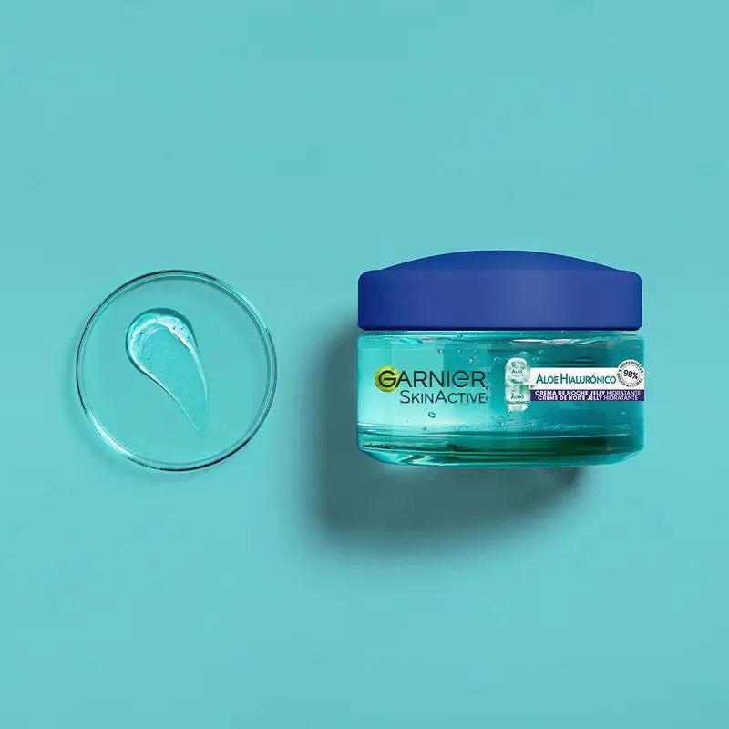 Garnier Aloe Crema Notte Ialuronica con Acido Ialuronico + Aloe + Argan. Idrata per 48 ore, nutre e rimpolpa.