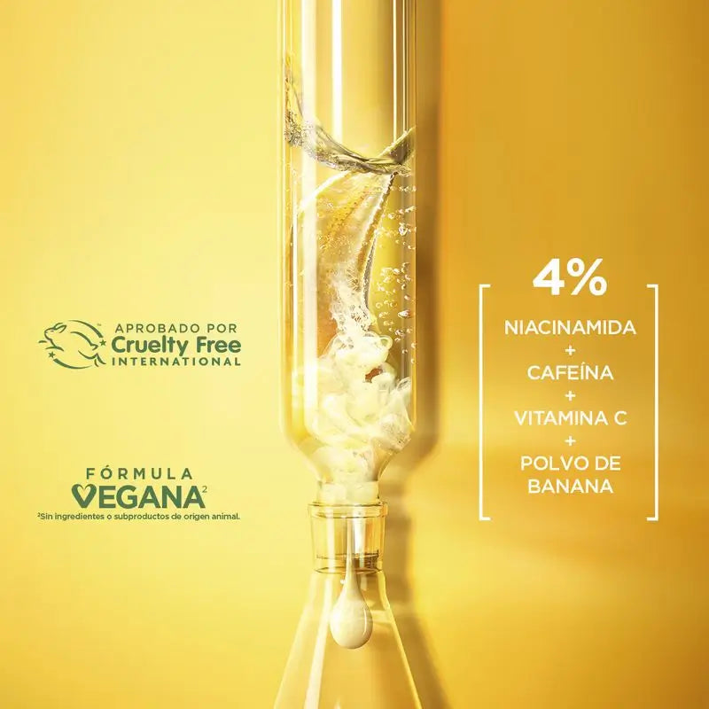 Garnier Crema Contorno Occhi Illuminante con Vitamina C + Niacinamide + Caffeina + Polvere di Banana