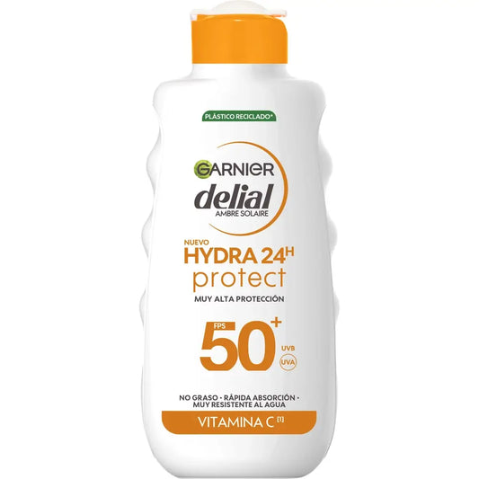 Garnier Delial Hydra Latte di protezione solare Spf50, 175 ml