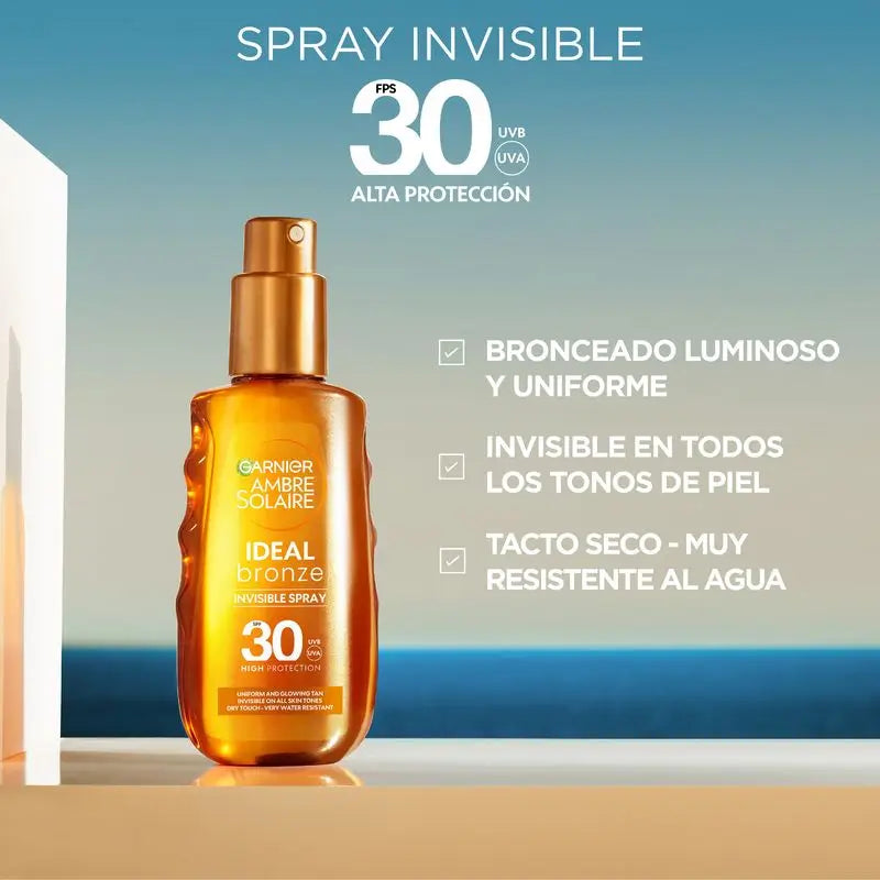 Garnier Delial Ideal Bronze Spray Bronzo Invisibile Fps30 Protettivo 150Ml