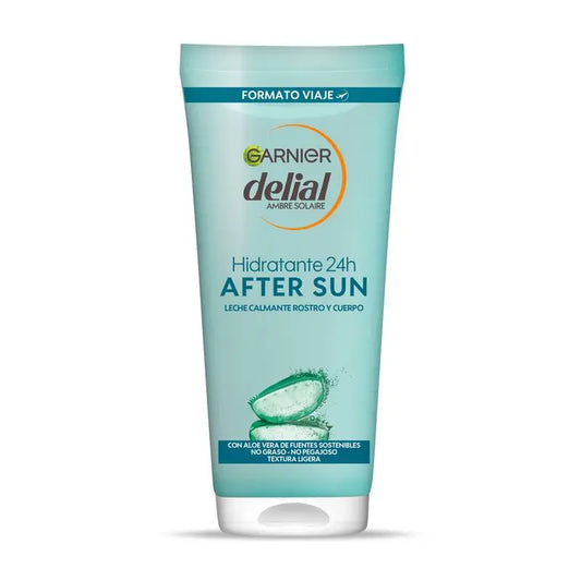 Garnier Delial Latte Idratante Doposole Lenitivo con Aloe Naturale 100 Ml Formato Viaggio