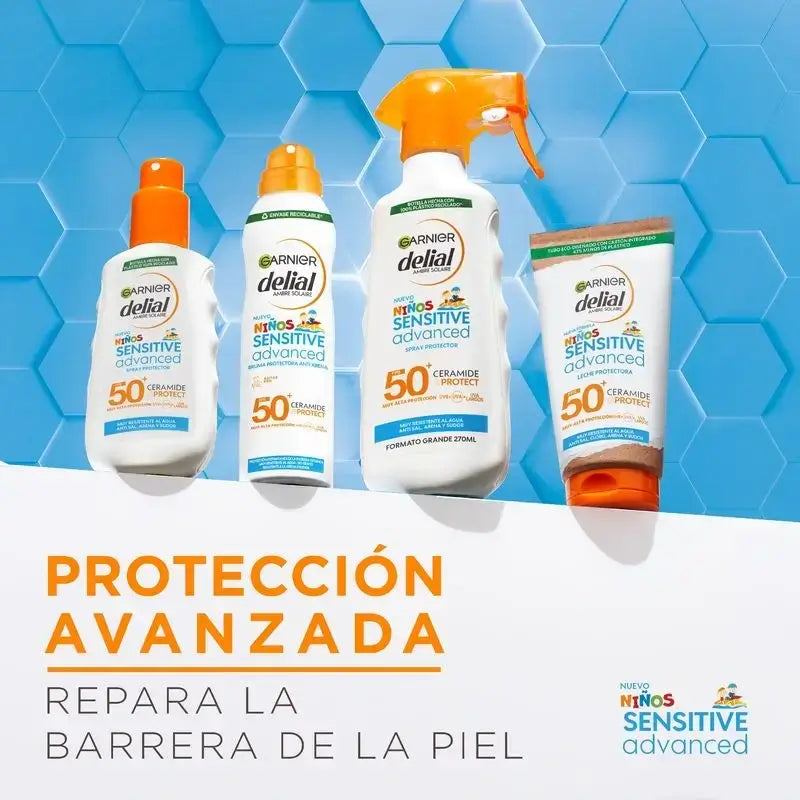 Garnier Delial Protezione Solare Bambini Spf50 Per Pelli Leggere e Sensibili. Pediatrico, 270ml