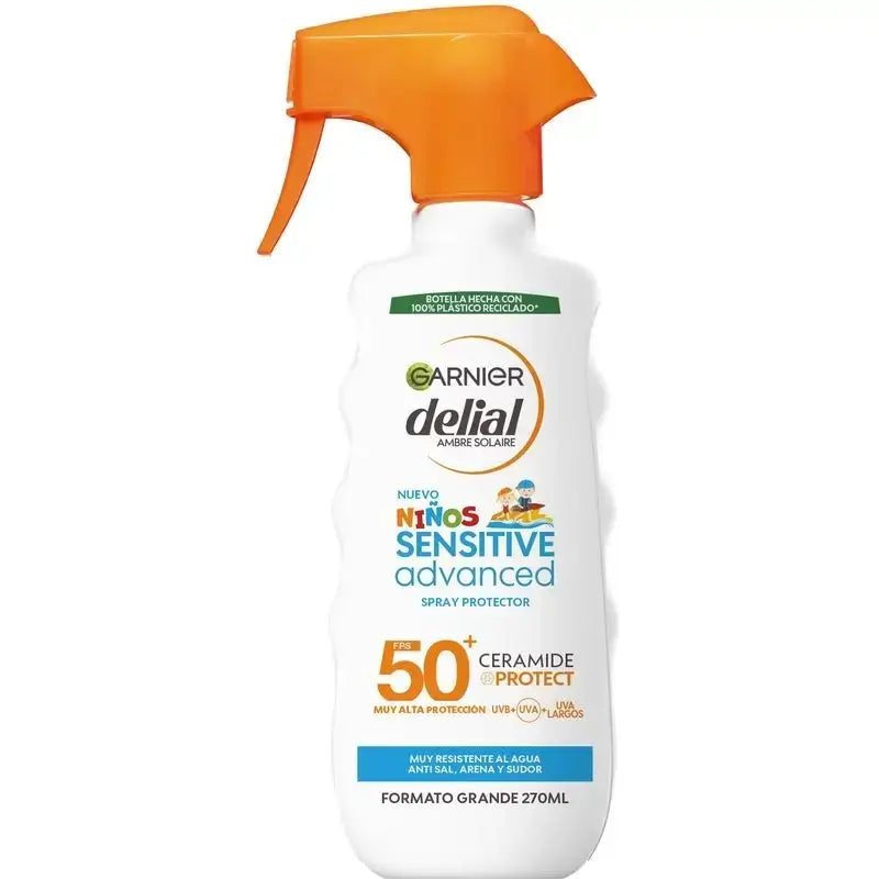Garnier Delial Protezione Solare Bambini Spf50 Per Pelli Leggere e Sensibili. Pediatrico, 270ml