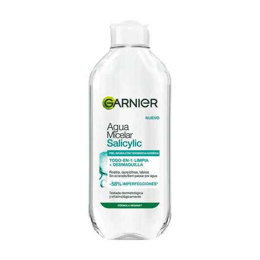 Garnier Prodotti per la pulizia del viso Acqua micellare salicilica anti-imperfezioni , 400 ml