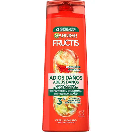 Garnier Fructis Shampoo Addio Danni Con Olio di Marula Per Capelli Danneggiati 380Ml