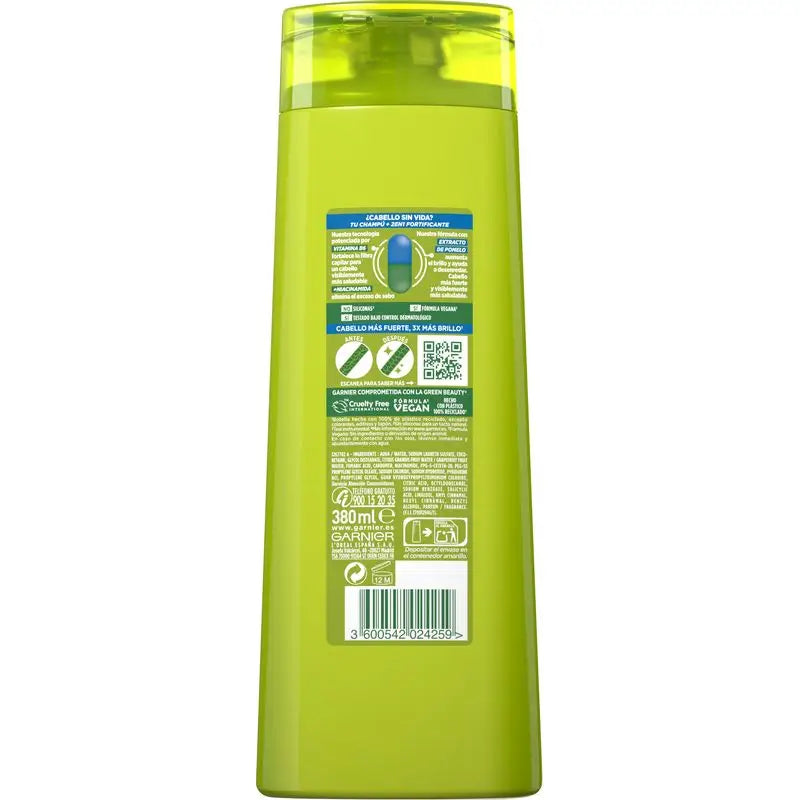 Garnier Fructis Forza e lucentezza Shampoo 2 in 1 per capelli normali - 380 Ml