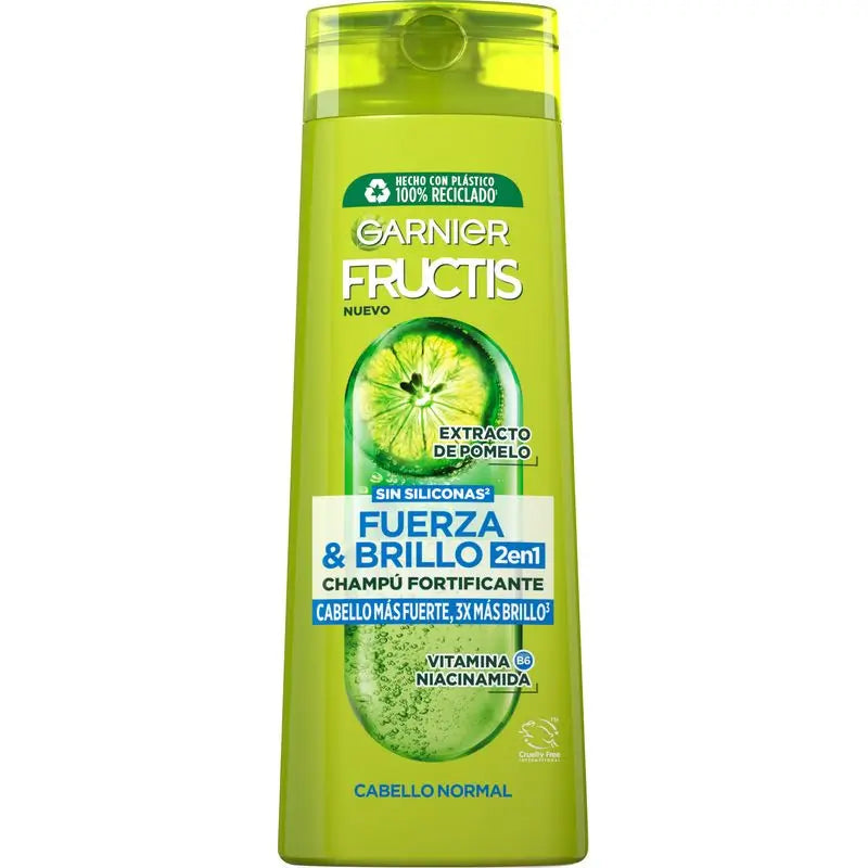 Garnier Fructis Forza e lucentezza Shampoo 2 in 1 per capelli normali - 380 Ml