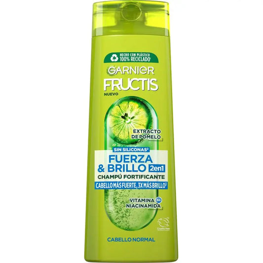 Garnier Fructis Forza e lucentezza Shampoo 2 in 1 per capelli normali - 380 Ml