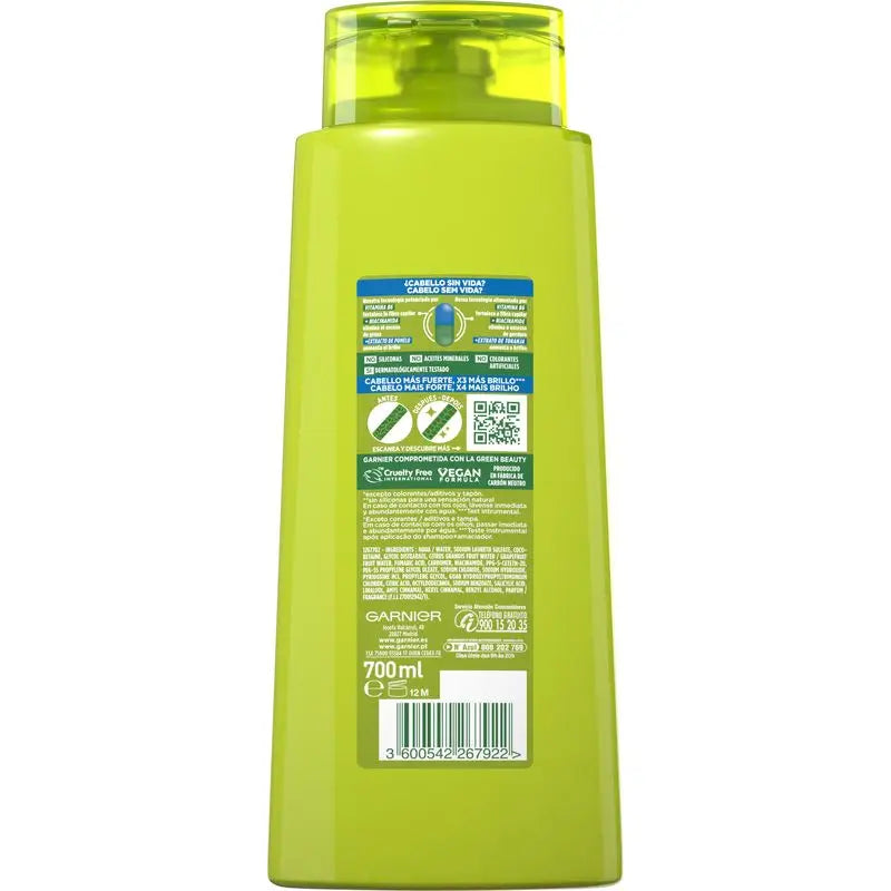 Garnier Fructis Shampoo Forza e Lucentezza Capelli Normali 690 Ml