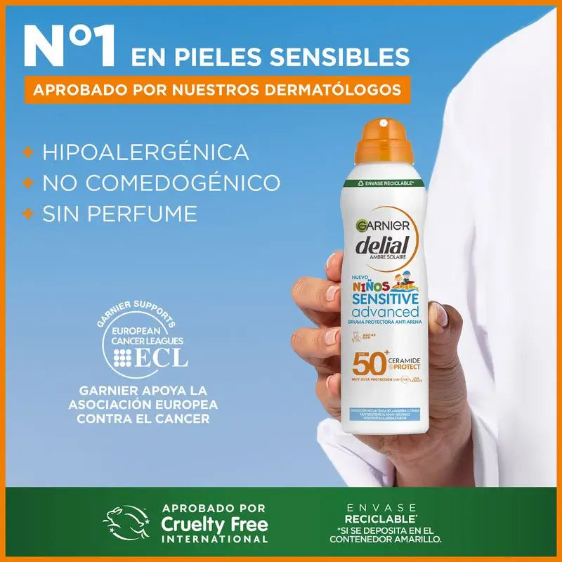 Garnier Delial Sensitive Advanced Anti-sand Mist Spf 50+, 150ml