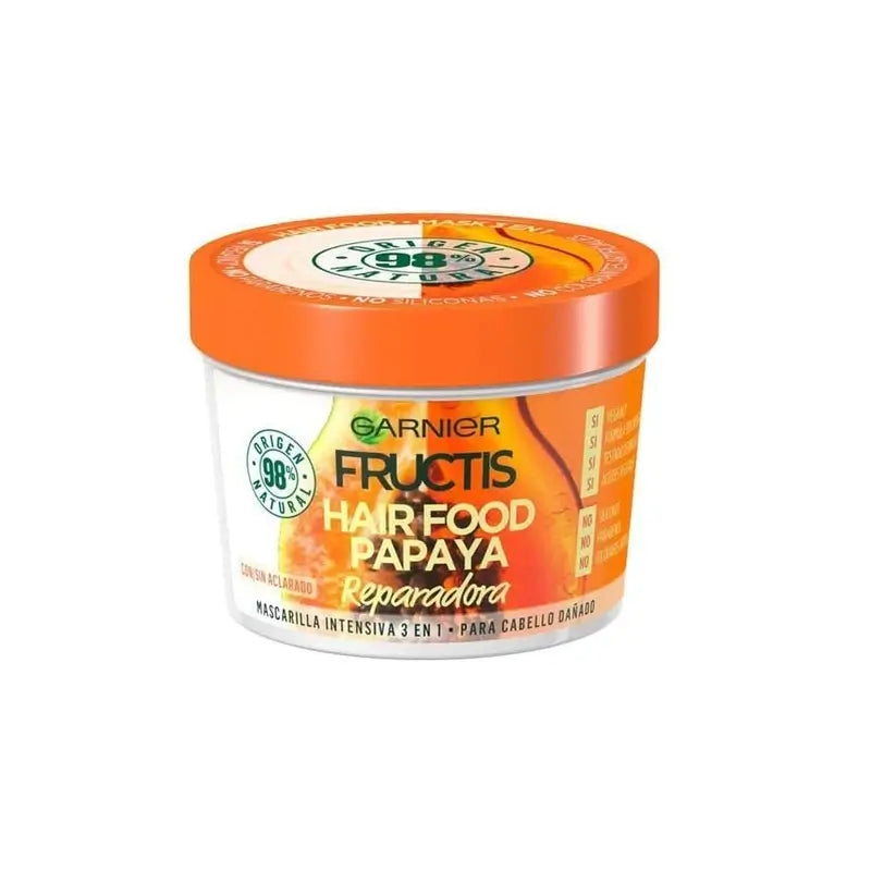 GarnierFructis Hair Food Papaya 3 In 1 Maschera 400 Ml Per capelli danneggiati