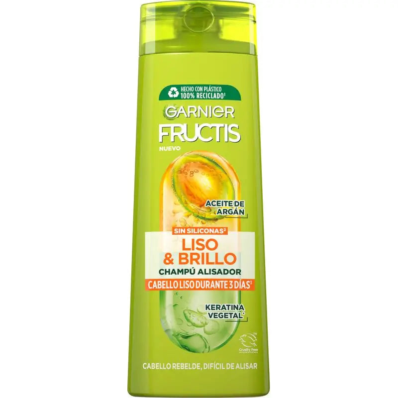 Garnier Fructis Shampoo Liscio e Lucentezza per capelli lisci, ostinati o difficili da lisciare 380 Ml