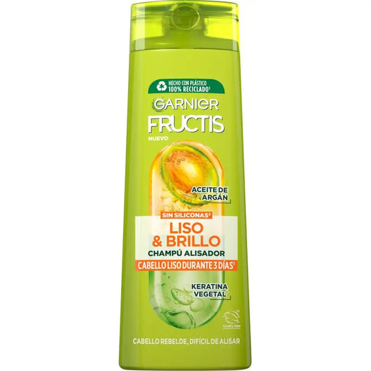 Garnier Fructis Shampoo Liscio e Lucentezza per capelli lisci, ostinati o difficili da lisciare 380 Ml