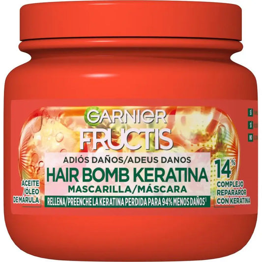 Garnier Fructis Maschera Addio Danni con Olio di Marula per Capelli Danneggiati 320Ml