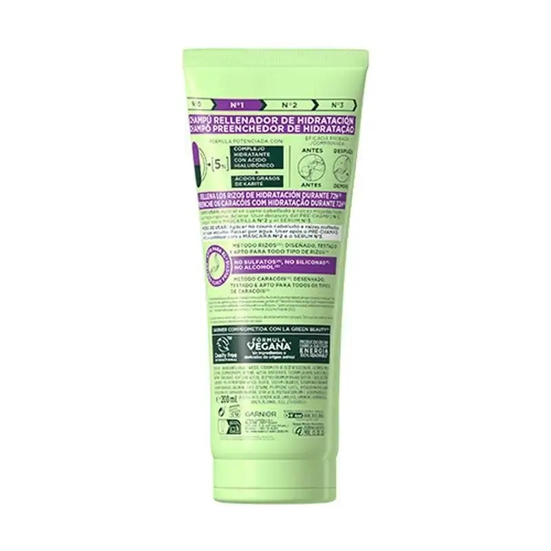 Garnier Fructis Curl Method #1 Shampoo per ricci idratati 72H 200Ml