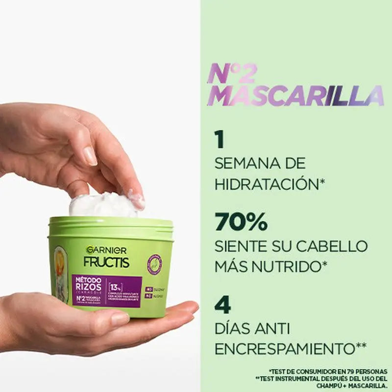 Garnier Fructis Curl Method Curl Mask #2 Per ricci idratati per 1 settimana 370Ml