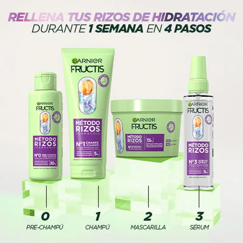 Garnier Fructis Curl Method Curl Mask #2 Per ricci idratati per 1 settimana 370Ml