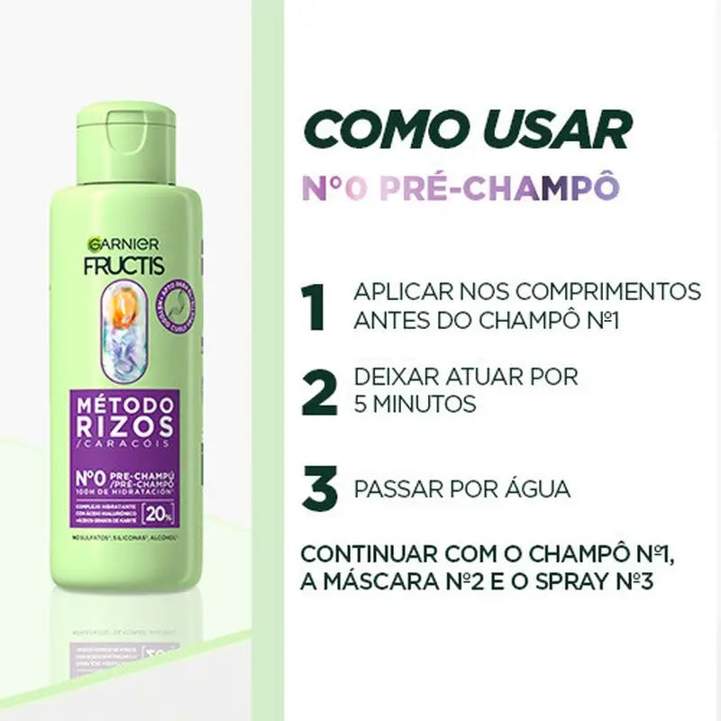 Garnier Fructis Metodo Curl Pre-Shampoo N.0 Per Ricci Idratati Per 100H 200Ml