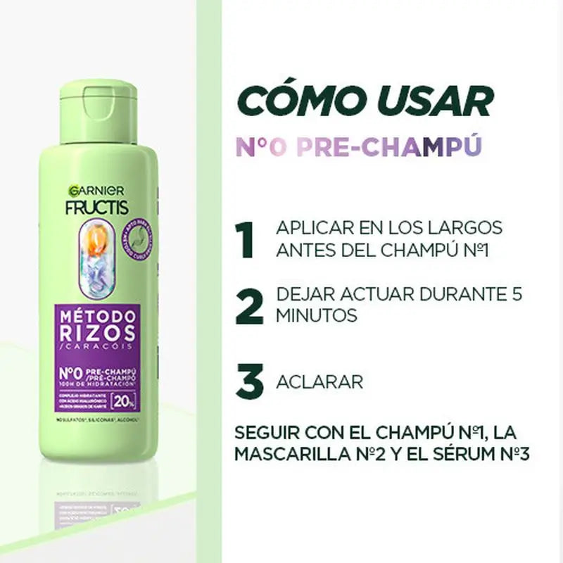 Garnier Fructis Metodo Curl Pre-Shampoo N.0 Per Ricci Idratati Per 100H 200Ml