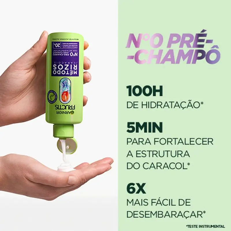 Garnier Fructis Metodo Curl Pre-Shampoo N.0 Per Ricci Idratati Per 100H 200Ml