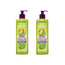 Garnier Fructis Nutri Curl Crema per capelli ricci o mossi che si asciuga all'aria senza risciacquo, 2X400 Ml