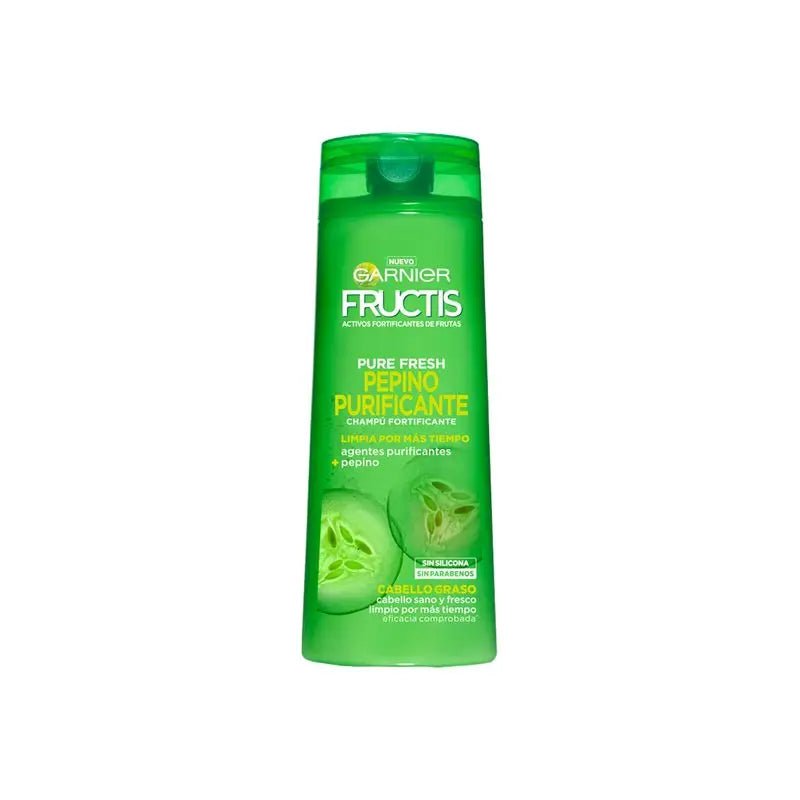 Garnier Fructis Pure Fresh Shampoo purificante al cetriolo per capelli grassi 380ml