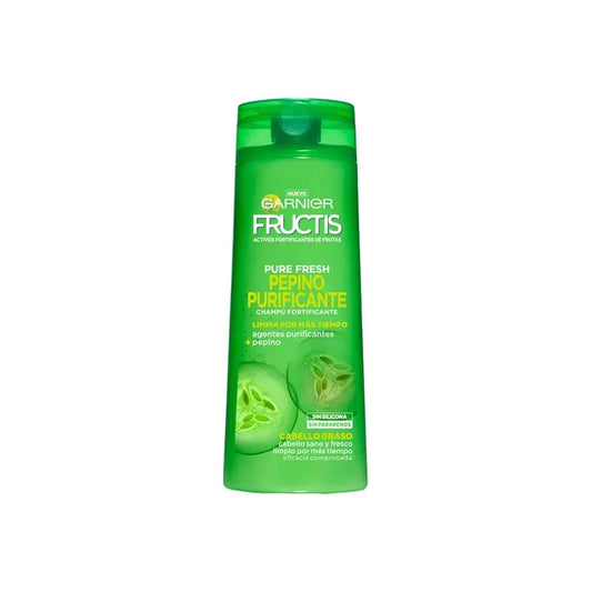 Garnier Fructis Pure Fresh Shampoo purificante al cetriolo per capelli grassi 380ml