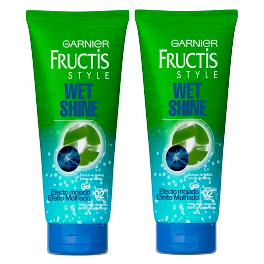 Garnier Fructis Style Gel Effetto Bagnato, Confezione 2 x 250 Ml
