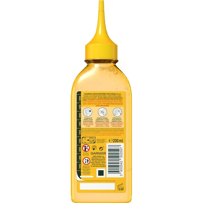 Garnier Fructis Hair Drink Banana Trattamento Lellare Ultra Nutriente. Capelli 10 volte più nutriti e brillanti, 200 ml