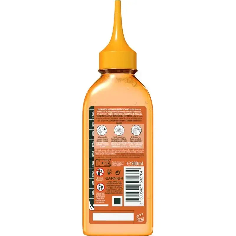 Garnier Fructis Hair Drink Papaya Trattamento laminante riparatore per capelli, 200ml