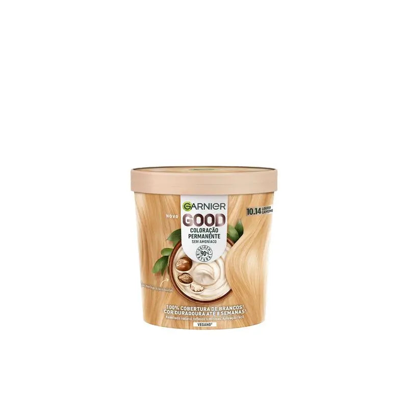 Garnier Good Colorazione Permanente Senza Ammoniaca, 90% Origine Naturale Tonalità 10.14 Biondo Camomilla.