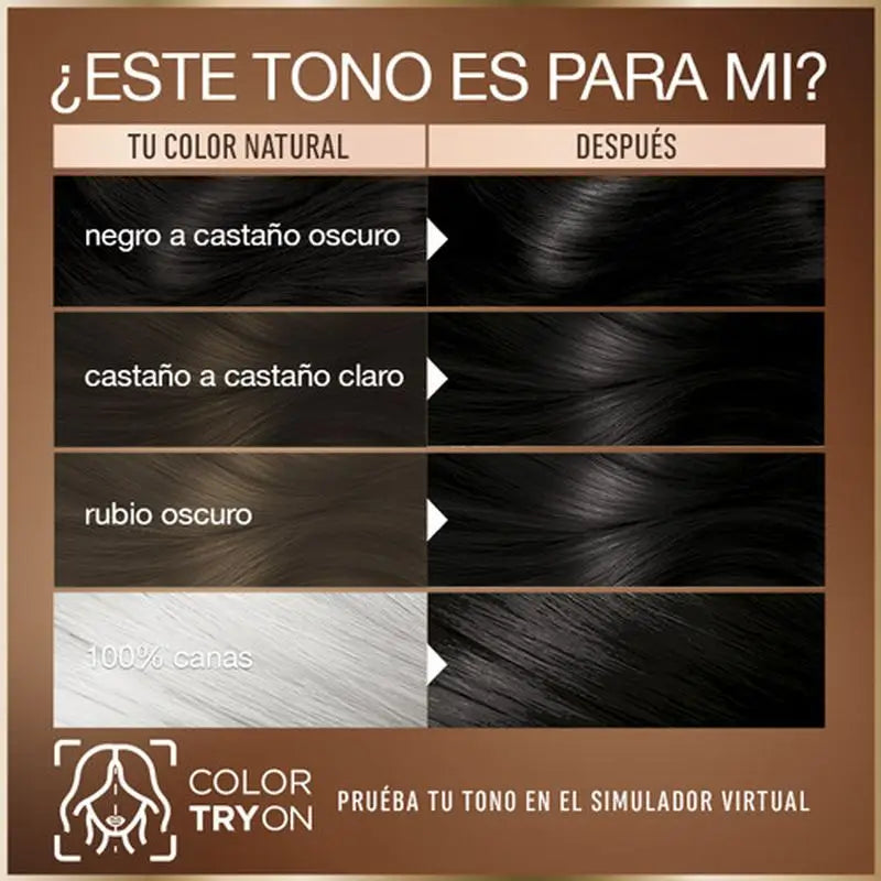 Garnier Good Colorazione Permanente Senza Ammoniaca, 90% Origine Naturale Tonalità 2.0 Nero Tartufo.