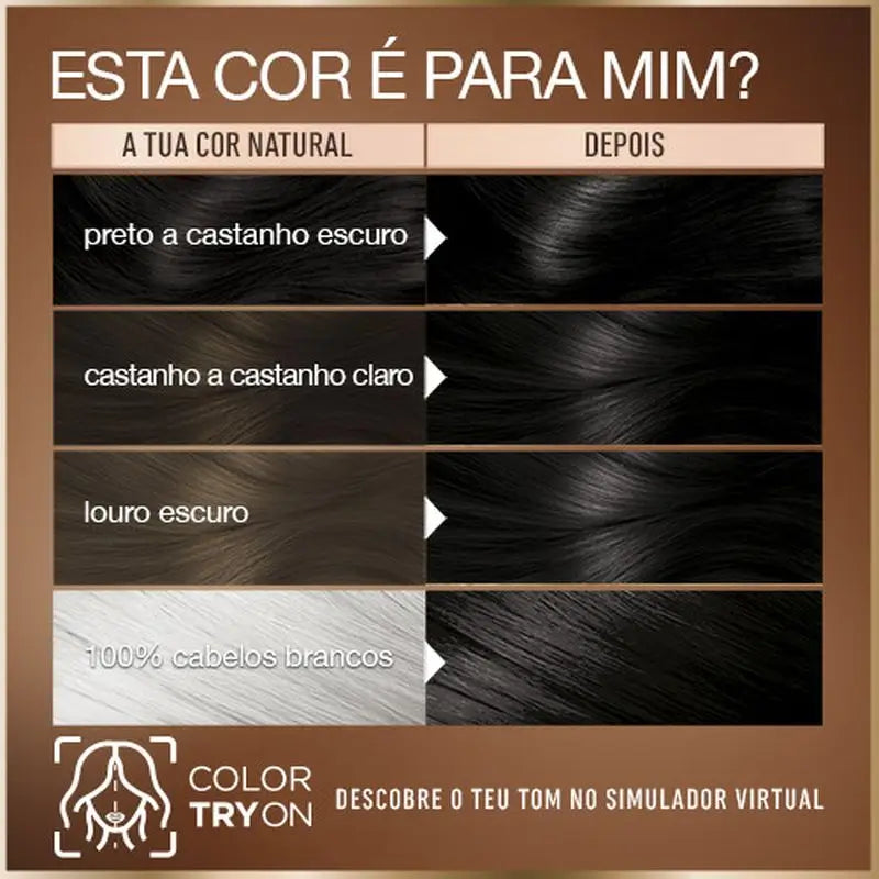 Garnier Good Colorazione Permanente Senza Ammoniaca, 90% Origine Naturale Tonalità 2.0 Nero Tartufo.