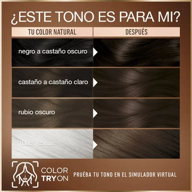 Garnier Good Colorazione Permanente Senza Ammoniaca, 90% Origine Naturale Tonalità 4.0 Castano Cacao.
