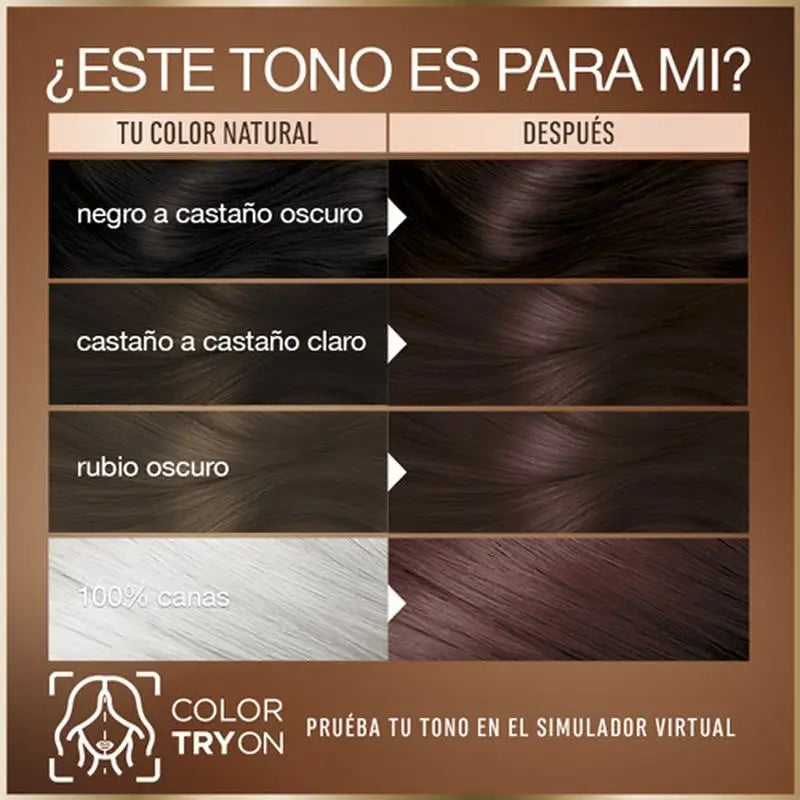 Garnier Good Colorazione Permanente Senza Ammoniaca, 90% Origine Naturale Tonalità 4.15 Castano Glacé.