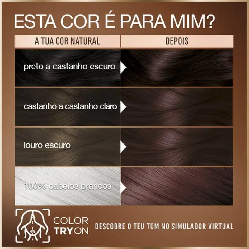 Garnier Good Colorazione Permanente Senza Ammoniaca, 90% Origine Naturale Tonalità 4.15 Castano Glacé.