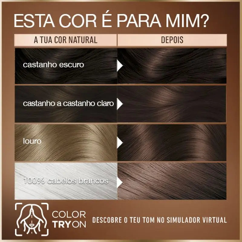 Garnier Good Colorazione Permanente Senza Ammoniaca, 90% Origine Naturale Tonalità 5.0 Marrone Castano.