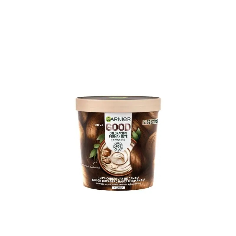 Garnier Good Colorazione Permanente Senza Ammoniaca, 90% Origine Naturale Tonalità 5.32 Tramonto Bruciato