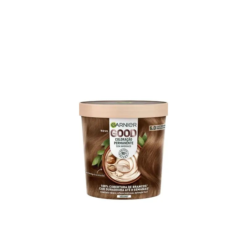 Garnier Good Colorazione permanente, senza ammoniaca, 90% origine naturale Tonalità 6.0 Mocaccino.