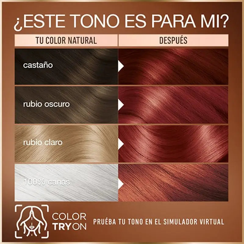 Garnier Good Colorazione Permanente Senza Ammoniaca, 90% Origine Naturale Tonalità 6.6 Rosso Melograno.