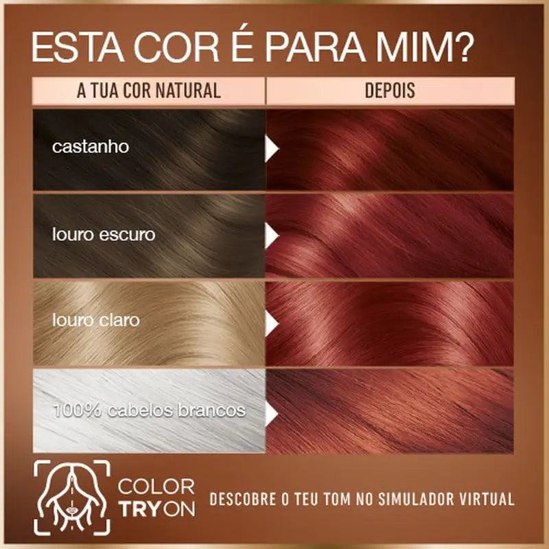 Garnier Good Colorazione Permanente Senza Ammoniaca, 90% Origine Naturale Tonalità 6.6 Rosso Melograno.