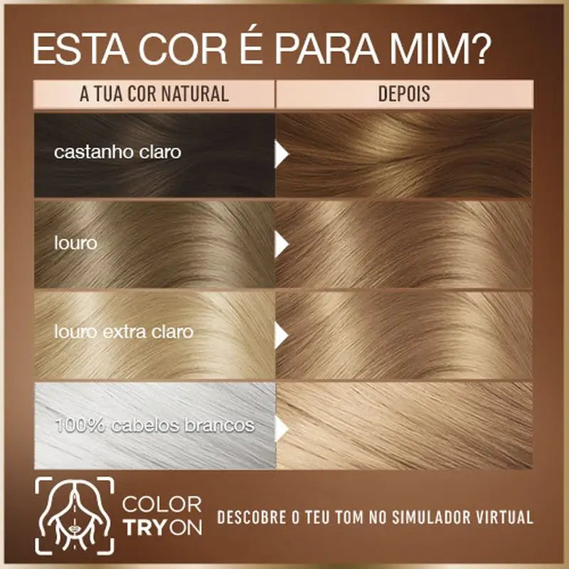 Garnier Good Colorazione Permanente Senza Ammoniaca, 90% Origine Naturale Tonalità 7.12 Café Latte Blonde.