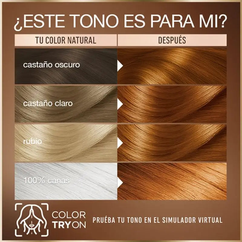 Garnier Good Colorazione Permanente Senza Ammoniaca, 90% Origine Naturale Tonalità 7.43 Curcuma Rame.