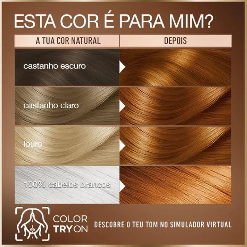 Garnier Good Colorazione Permanente Senza Ammoniaca, 90% Origine Naturale Tonalità 7.43 Curcuma Rame.