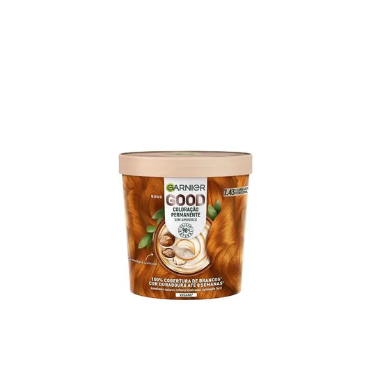 Garnier Good Colorazione Permanente Senza Ammoniaca, 90% Origine Naturale Tonalità 7.43 Curcuma Rame.