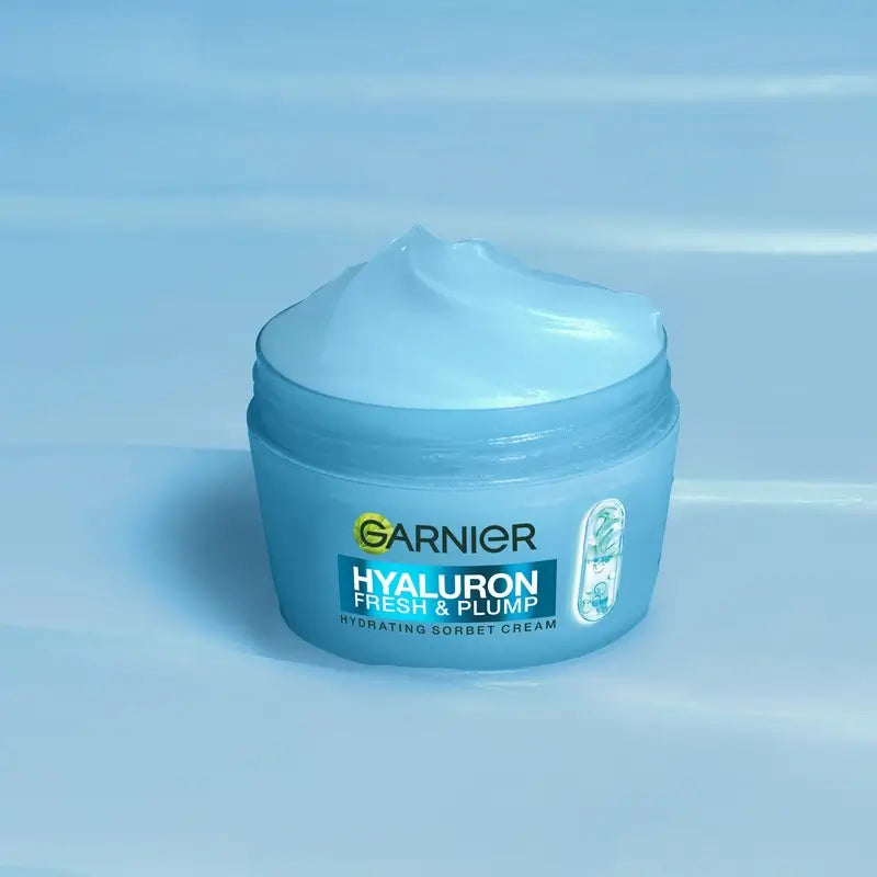 Garnier Hyaluron Fresh & Plump Sorbetto idratante rimpolpante, 85 ml