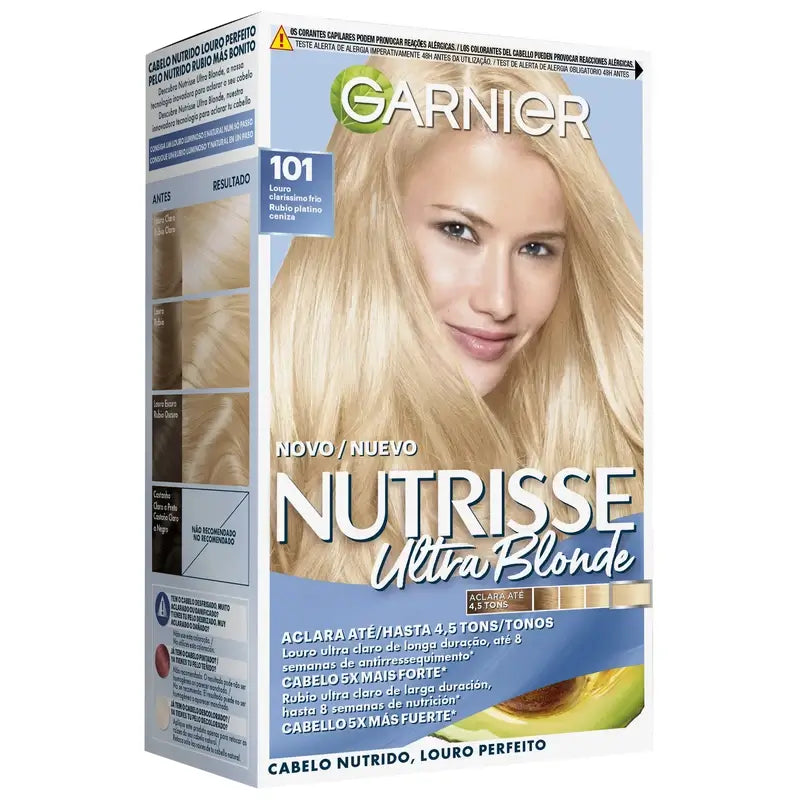 Garnier Nutrisse Schiarente Biondo Platino Cenere n. 101 , 160 ml