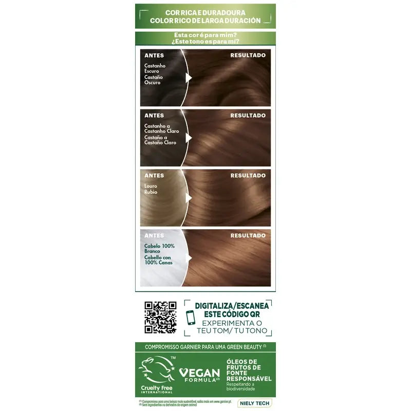 Garnier Nutrisse Colore permanente Colore marrone cioccolato tonalità 5,35 , 160 ml