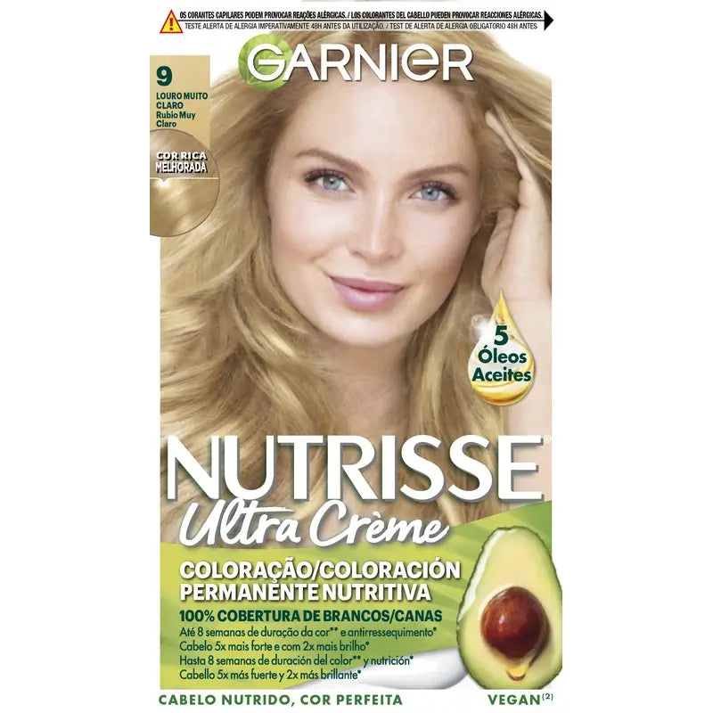 Garnier Nutrisse Colore permanente biondo molto chiaro n. 9 , 160 ml
