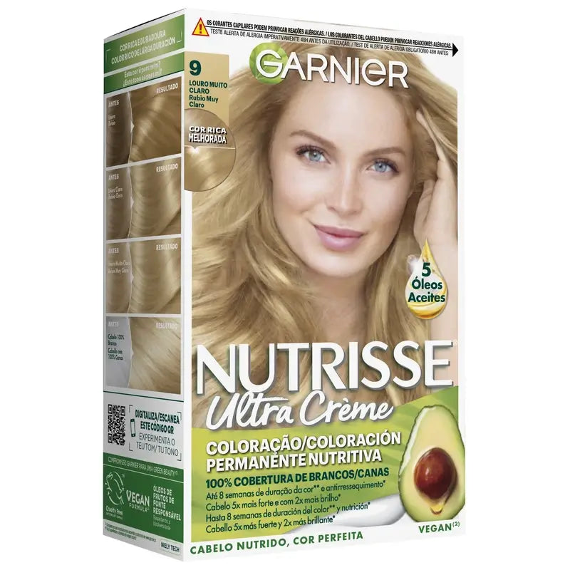 Garnier Nutrisse Colore permanente biondo molto chiaro n. 9 , 160 ml